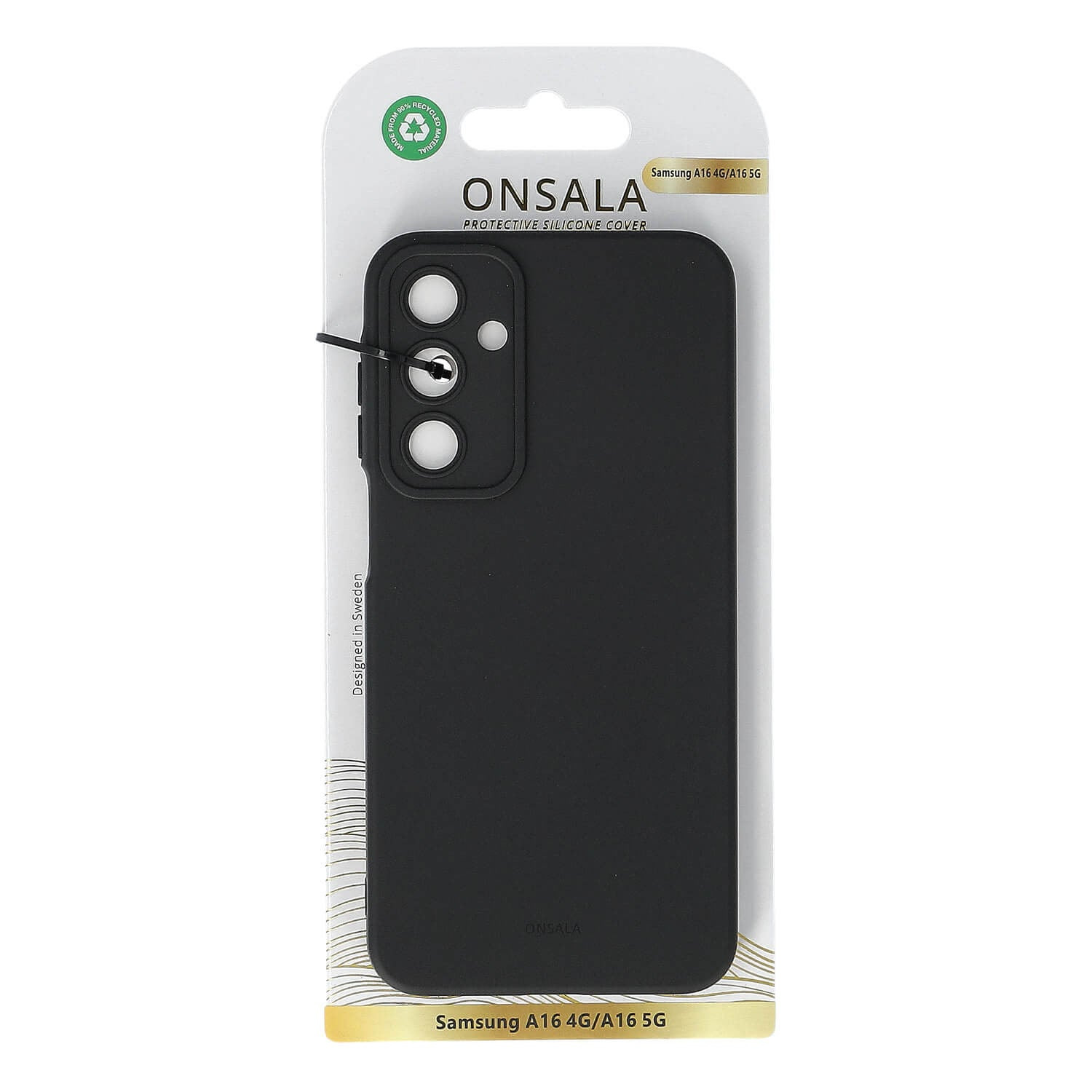 Onsala Phone Case with Silicone Feel Black - Samsung A16 – image 2