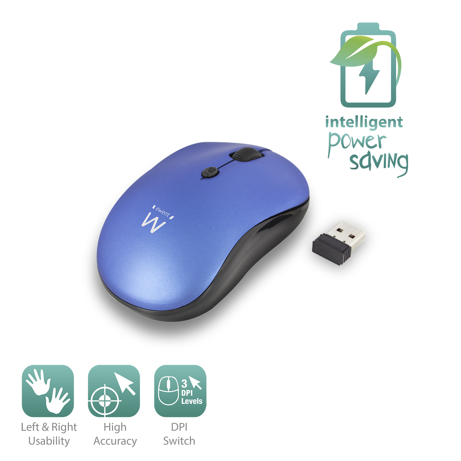 Ewent EW3231 mouse Office Ambidextrous RF Wireless Optical 1600 DPI – image 4