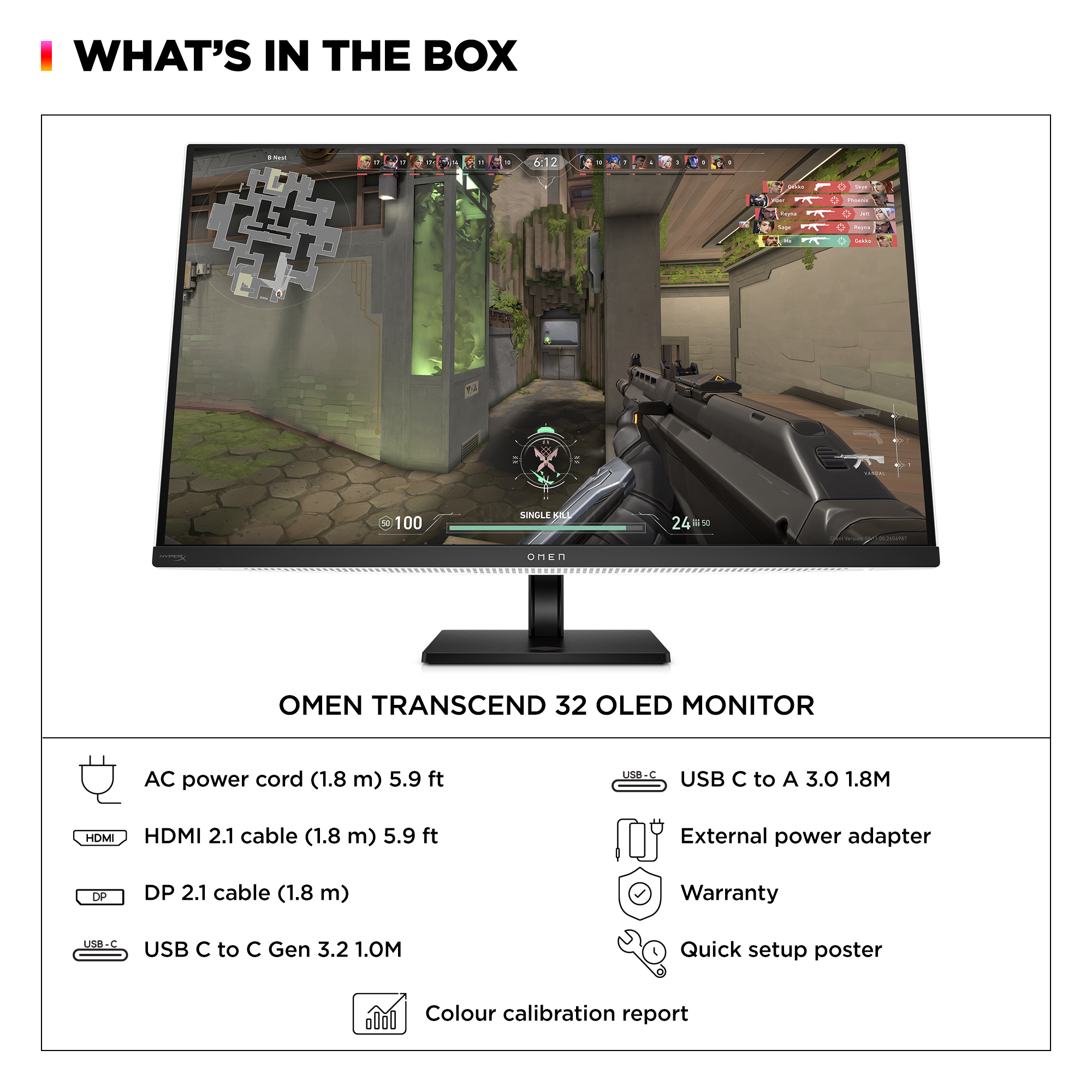HP OMEN Transcend 31.5 inch UHD 240Hz OLED Gaming Monitor - OMEN Transcend 32 – image 4