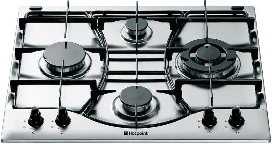Hotpoint GF640X hob Stainless steel Built-in Gas 4 zone(s)