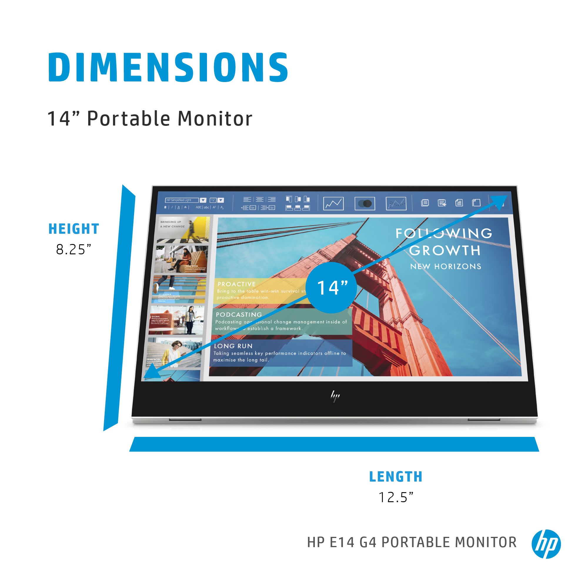 HP E14 G4 Portable Monitor – image 7