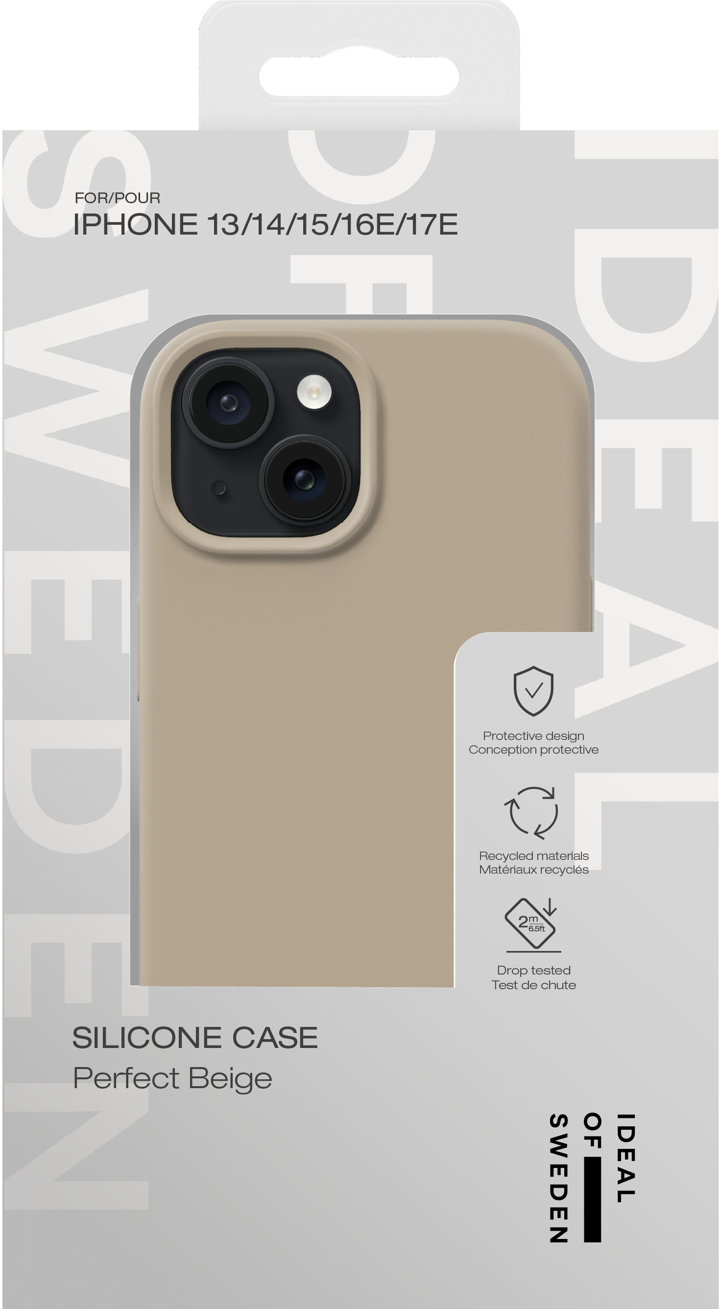 iDeal of Sweden Silicone Case iPhone 13 / 14 / 15 / 16e / 17e Perfect Beige – image 4