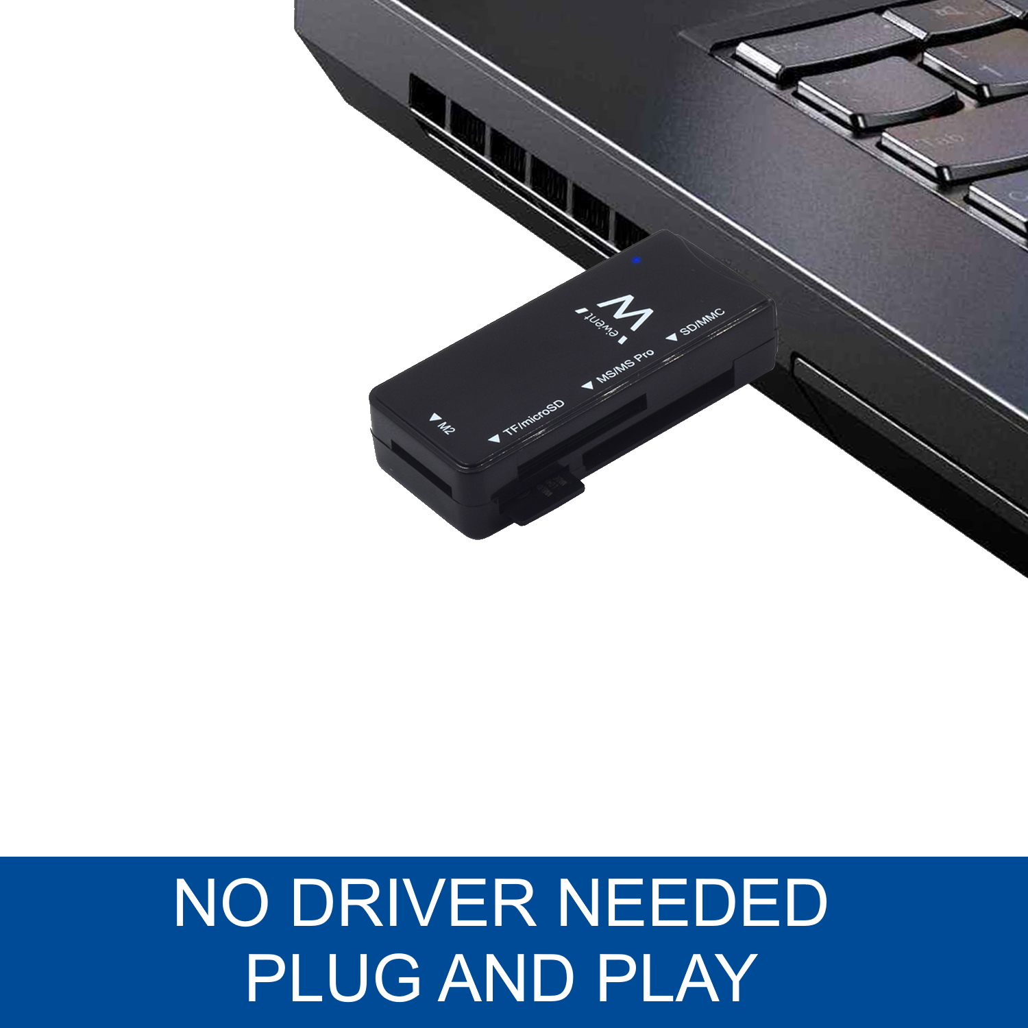 Ewent EW1049 card reader USB 2.0 Black – image 6