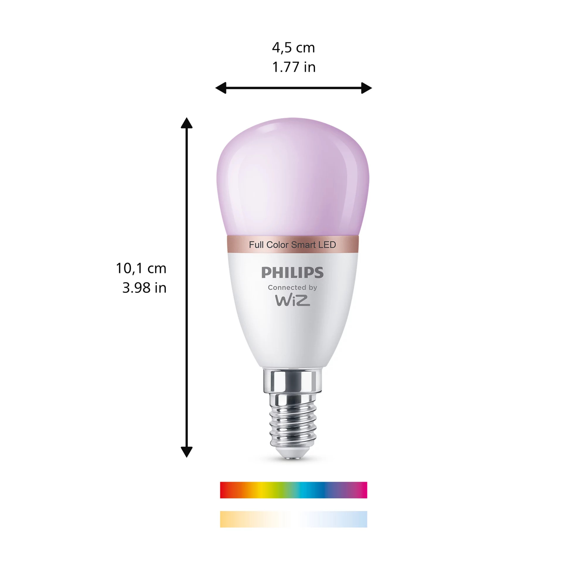 Philips by Signify Philips Smart LED RGB P45 Bulb, E14 Base, 470 lm – image 3