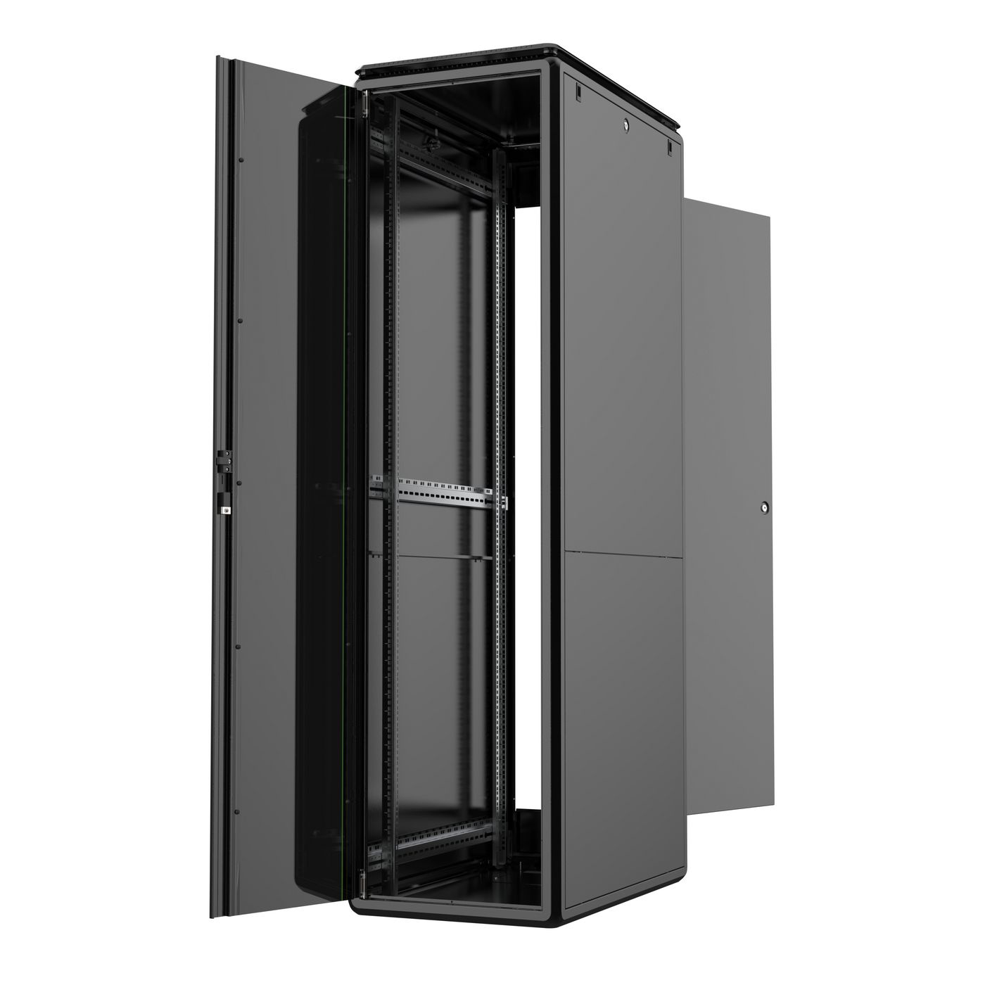 Lanview RDL46U61BL rack cabinet 46U Freestanding rack Black – image 2
