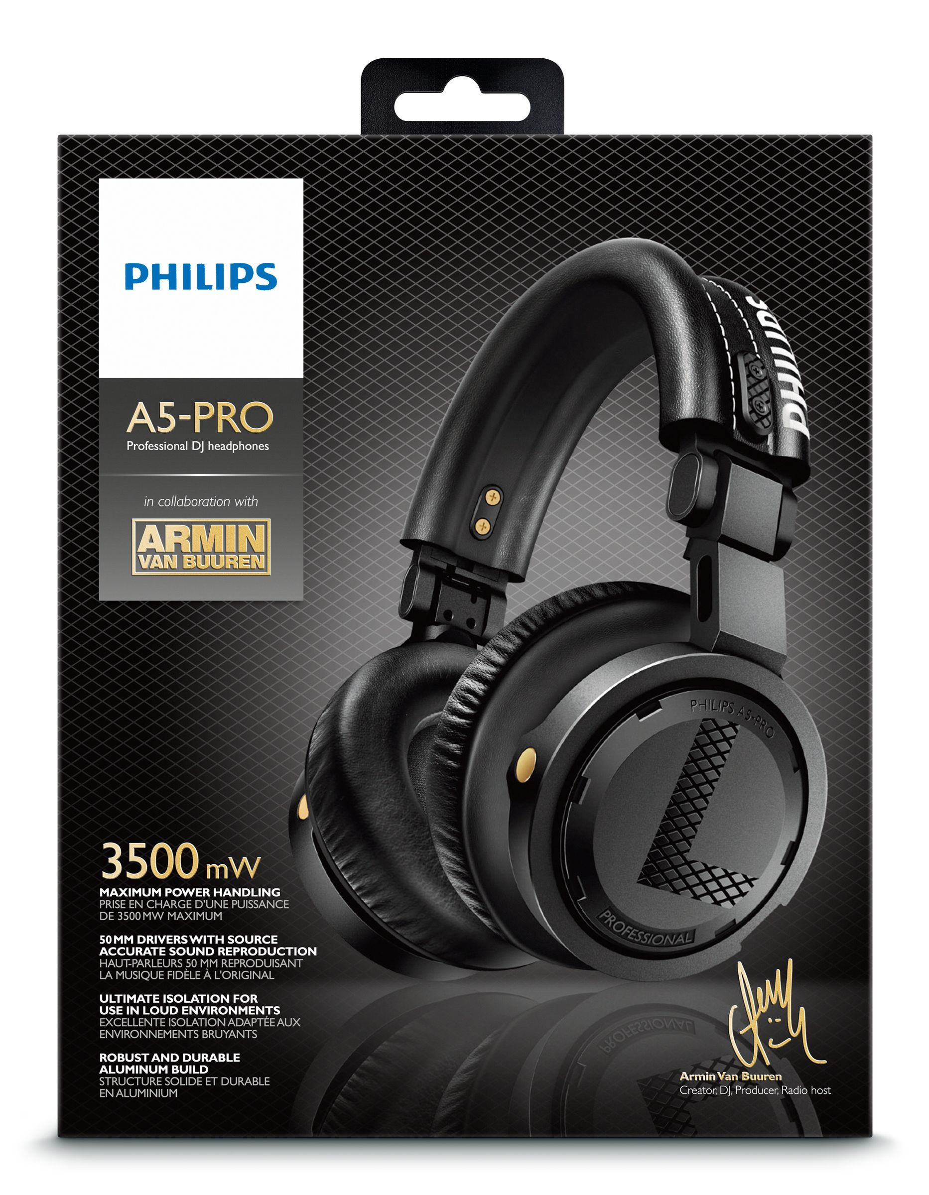 Philips A5PRO/27 headphones/headset Wired Head-band Black – image 2