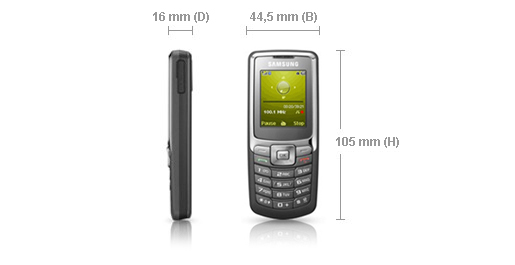 Samsung B220 4.5 cm (1.77") 78.5 g Grey – image 4