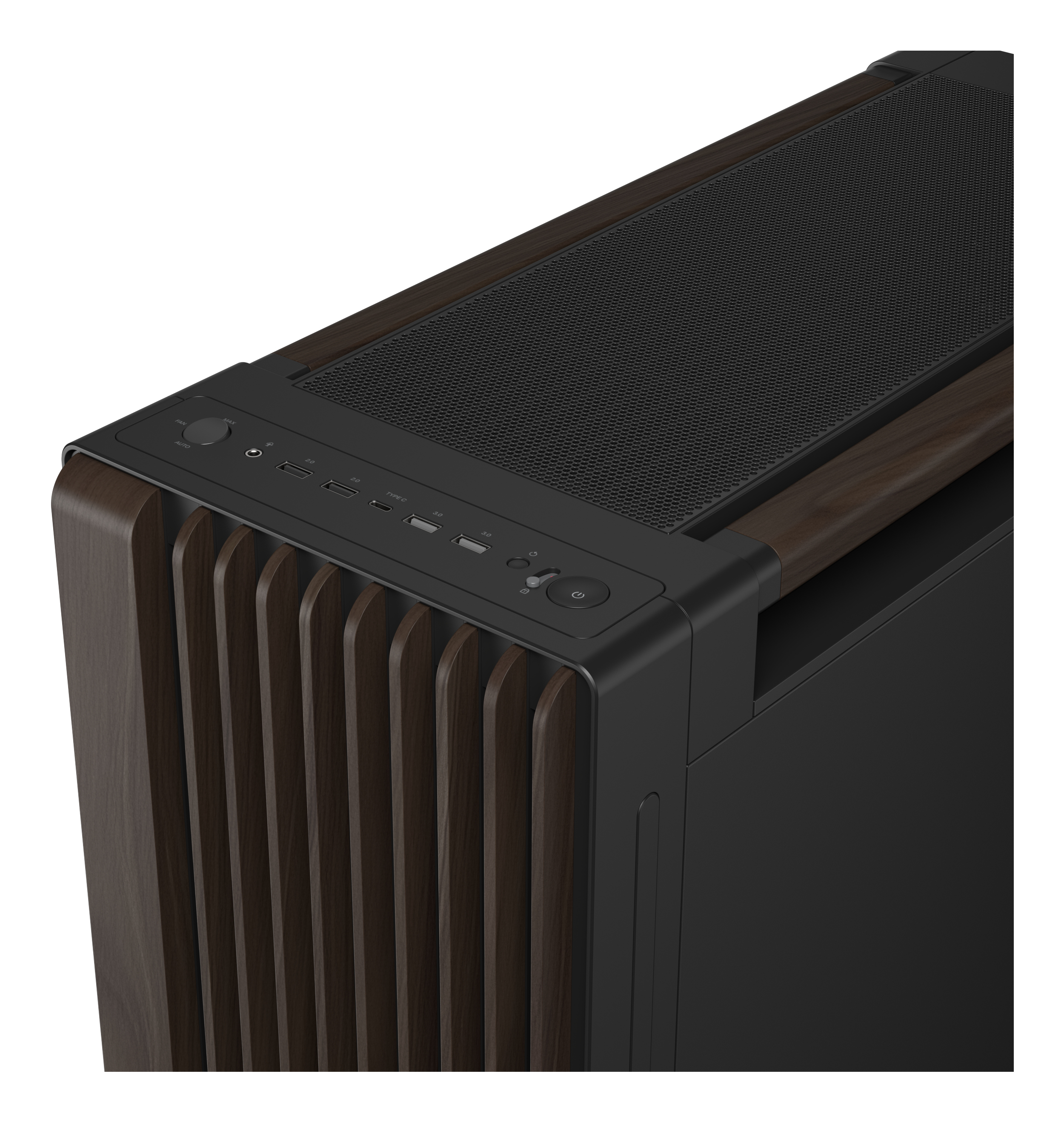 ASUS GEH PROART PA602 WALNUT WOOD METAL PWM MODERN BLACK Gehäuse