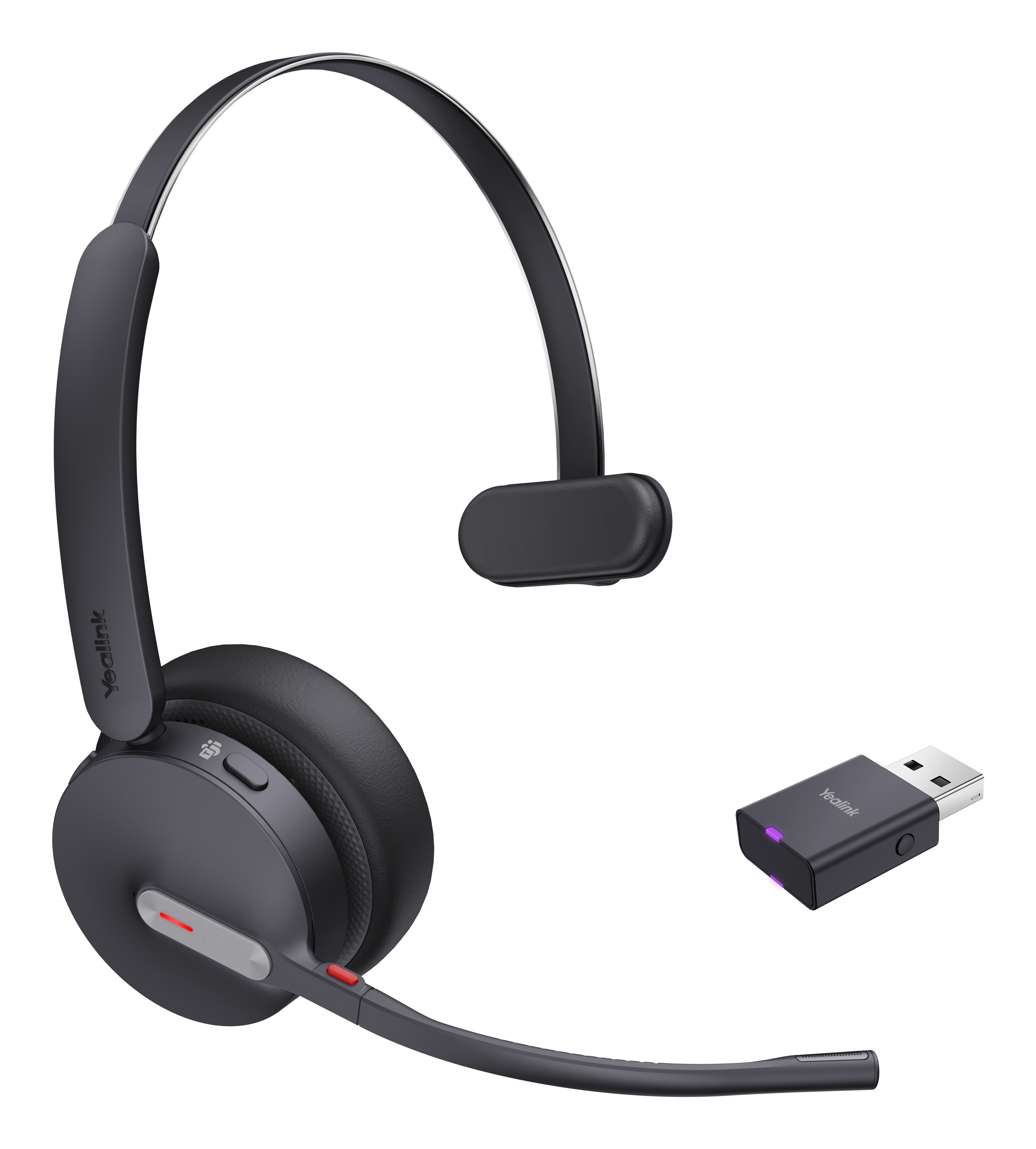 Yealink WH64 Hybrid Mono Teams Auricolare Wireless A Padiglione Ufficio Micro-USB Bluetooth Nero