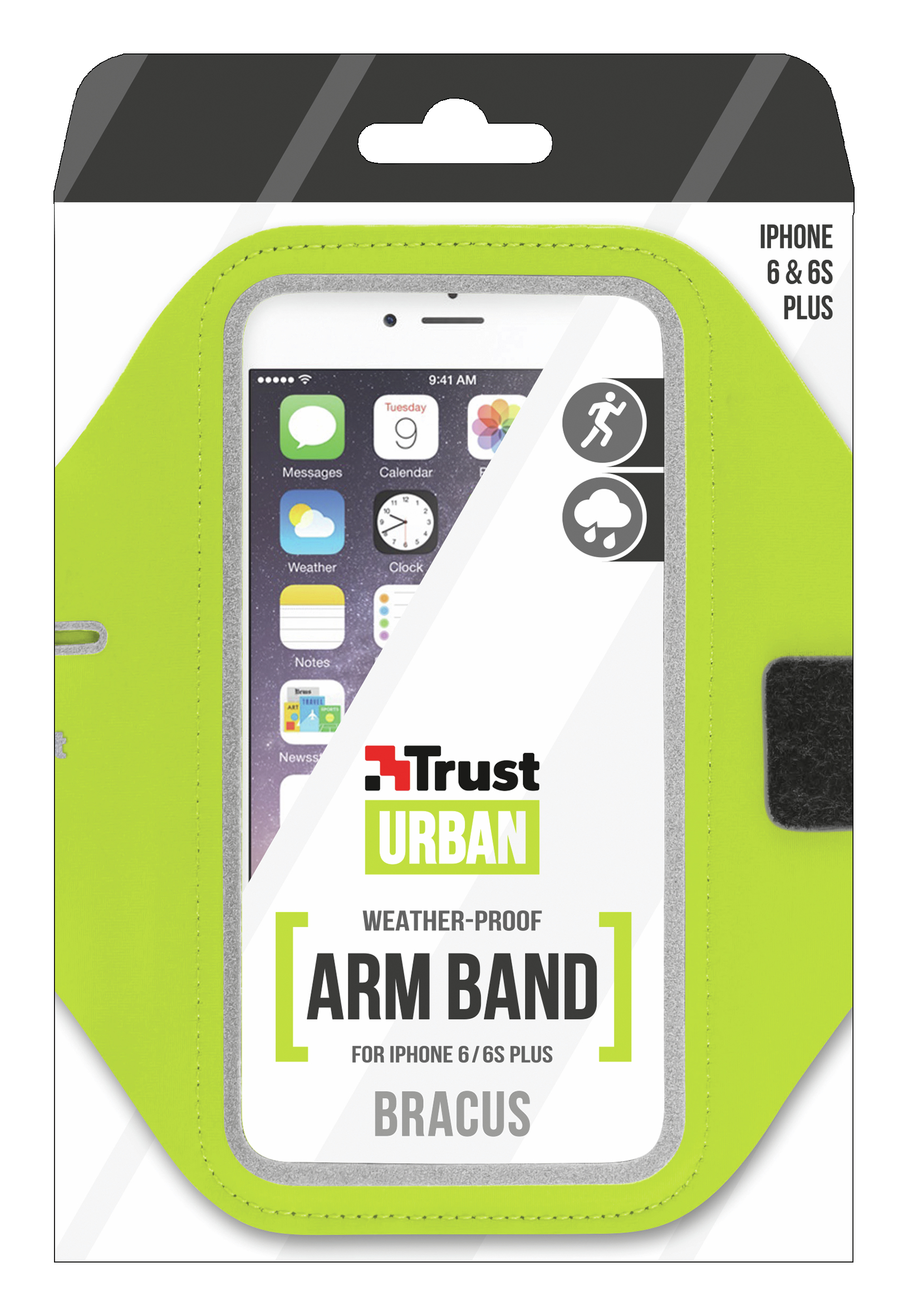 Trust 20896 mobile phone case Armband case Lime – image 4