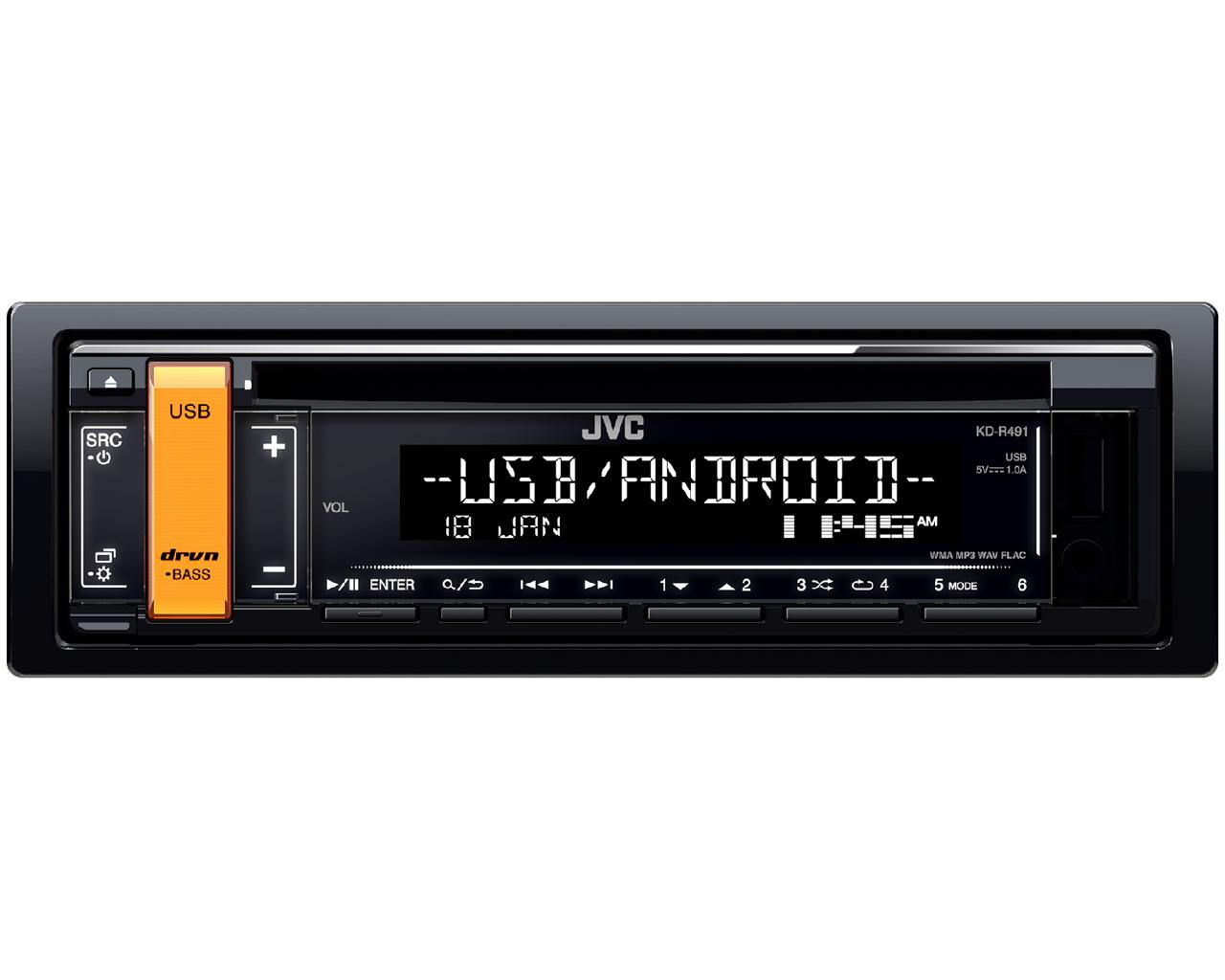 JVC KD-R491 car media receiver Black – image 2