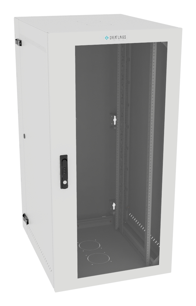 Vertiv VR Rack GL48WMCMP-W-SC-00-00 rack cabinet 25U Wall mounted rack White – image 1