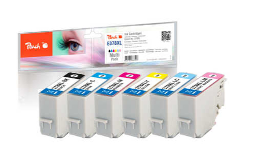 Peach PI200-667 ink cartridge 6 pc(s) Compatible Black, Cyan, Light Cyan, Light magenta, Magenta, Yellow