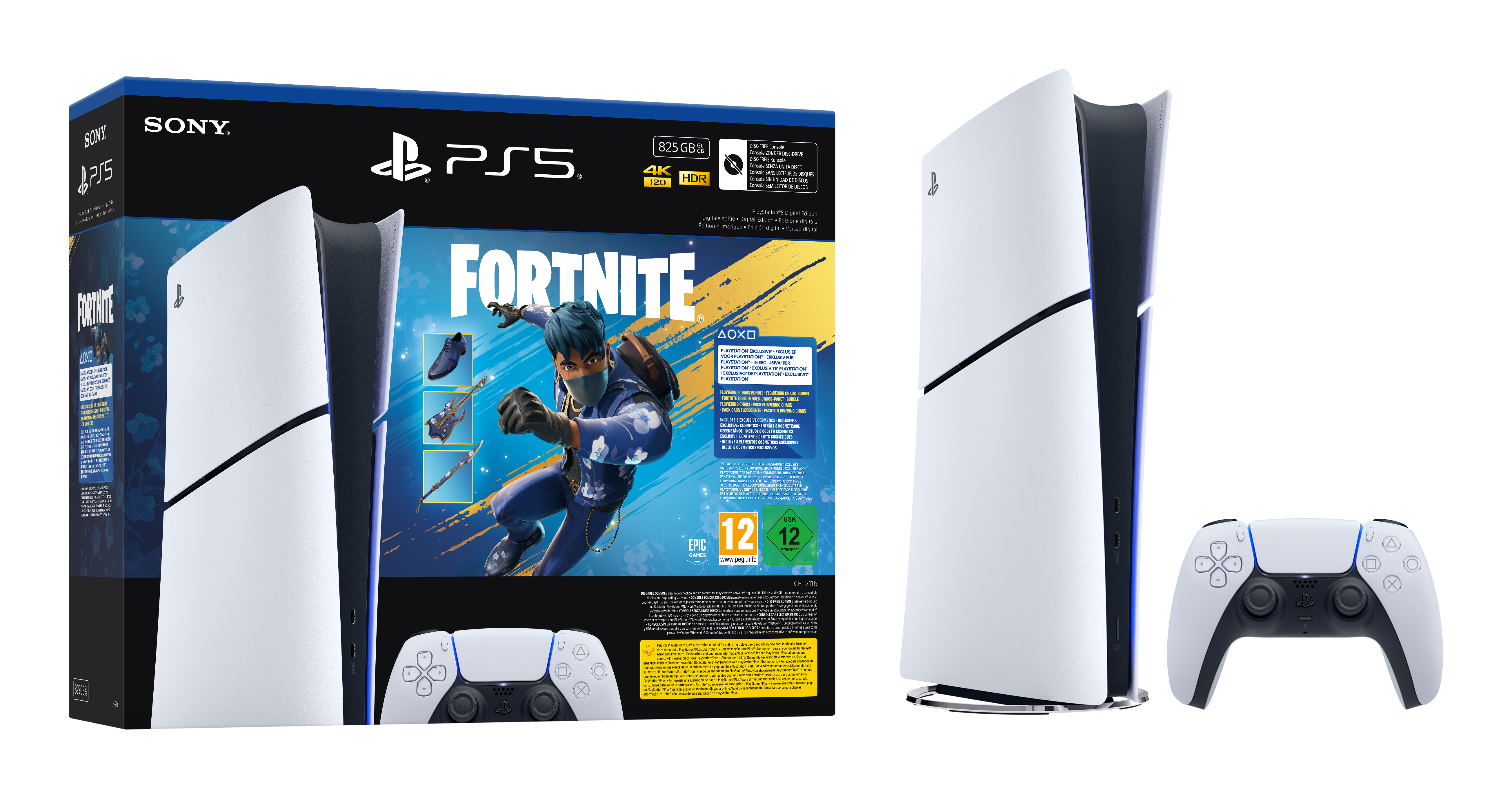 PlayStation 5 Digital Edition - Fortnite Flowering Chaos Bundle