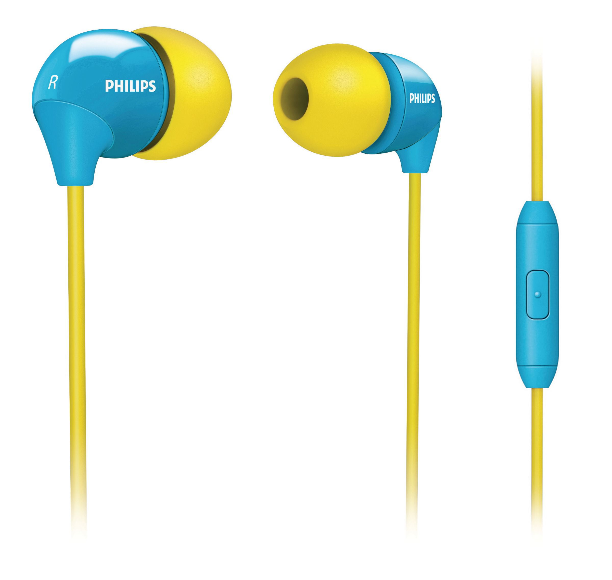 Philips SHE3575YB/10 headphones/headset Wired In-ear Calls/Music Blue, Yellow – image 1