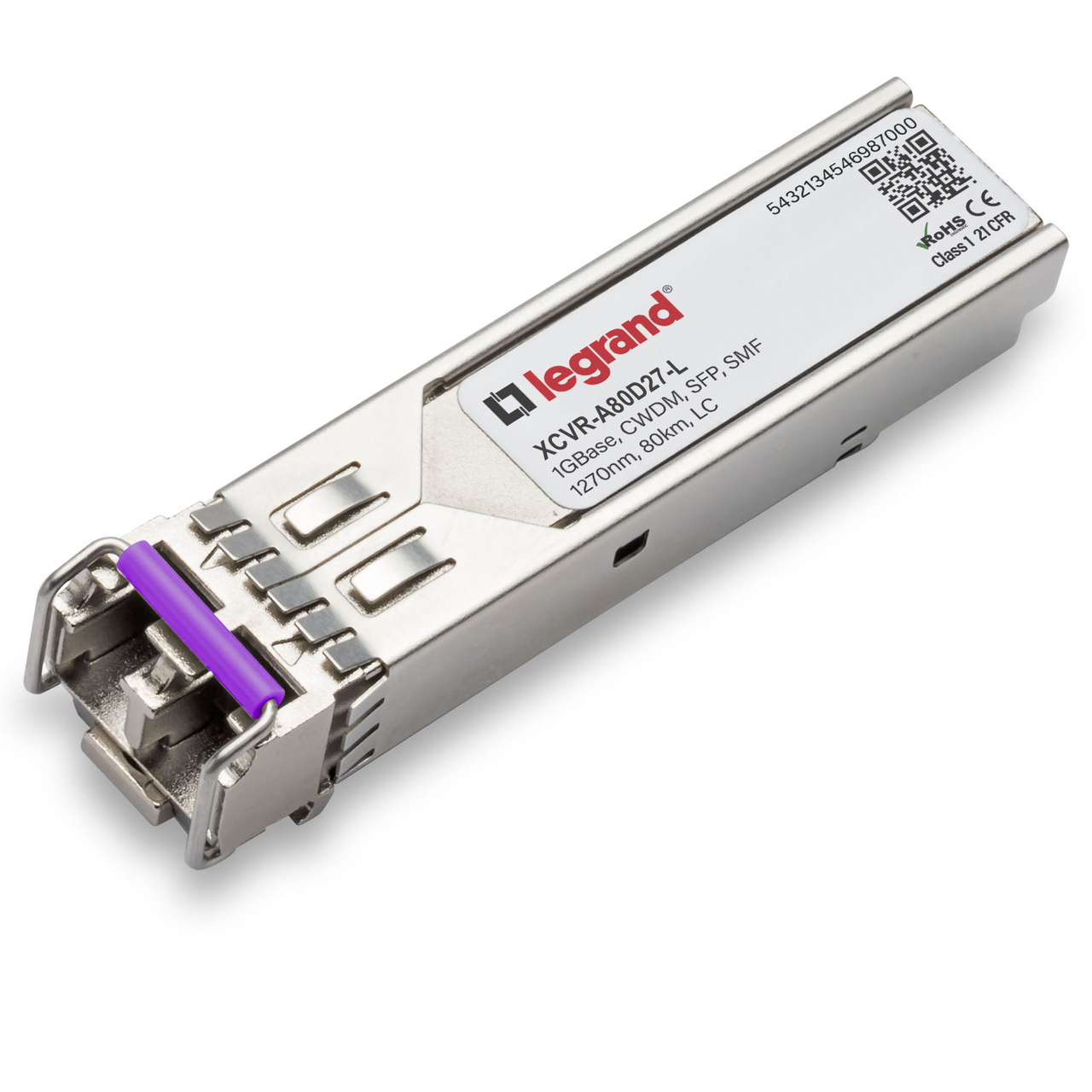 Legrand XCVR-A80D27-L network transceiver module Fiber optic 1000 Mbit/s SFP 1270 nm