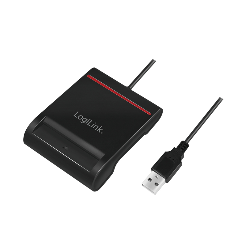 LogiLink CR0047 smart card reader Indoor USB 2.0 Black – image 1