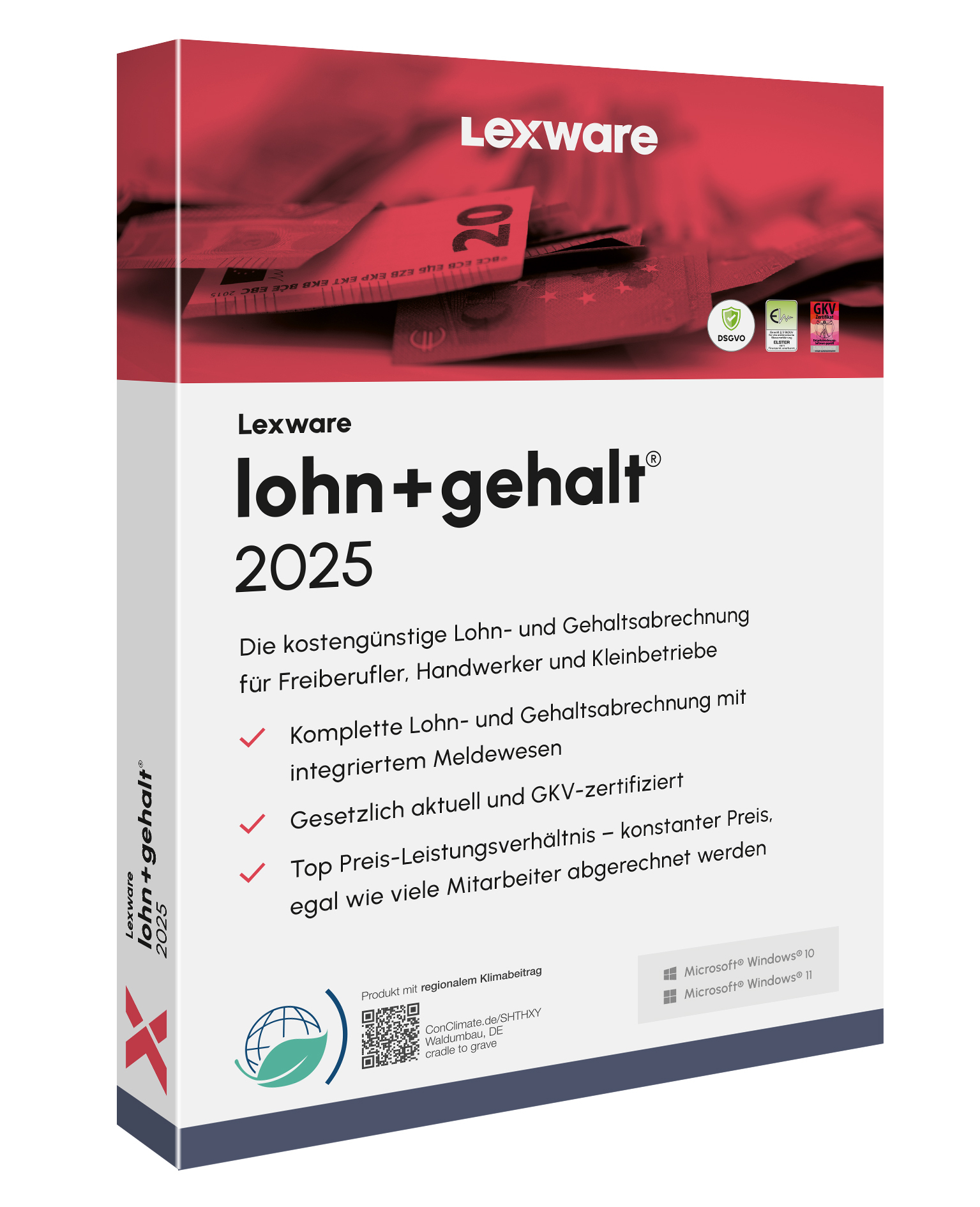 Lexware lohn+gehalt 2025 Jahresversion (365-Tage) Contabilità 1 anno/i