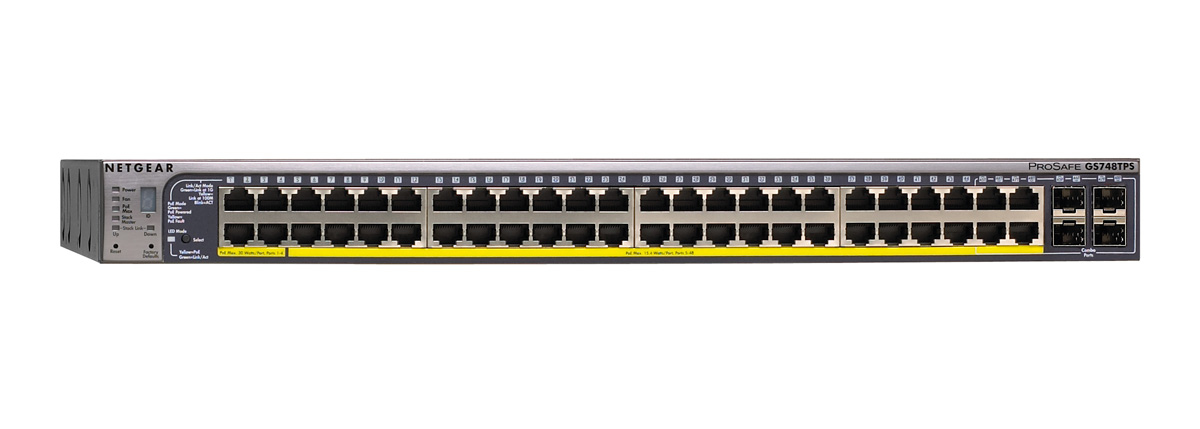 NETGEAR GS748TS3U Managed L3 Power over Ethernet (PoE) Grey