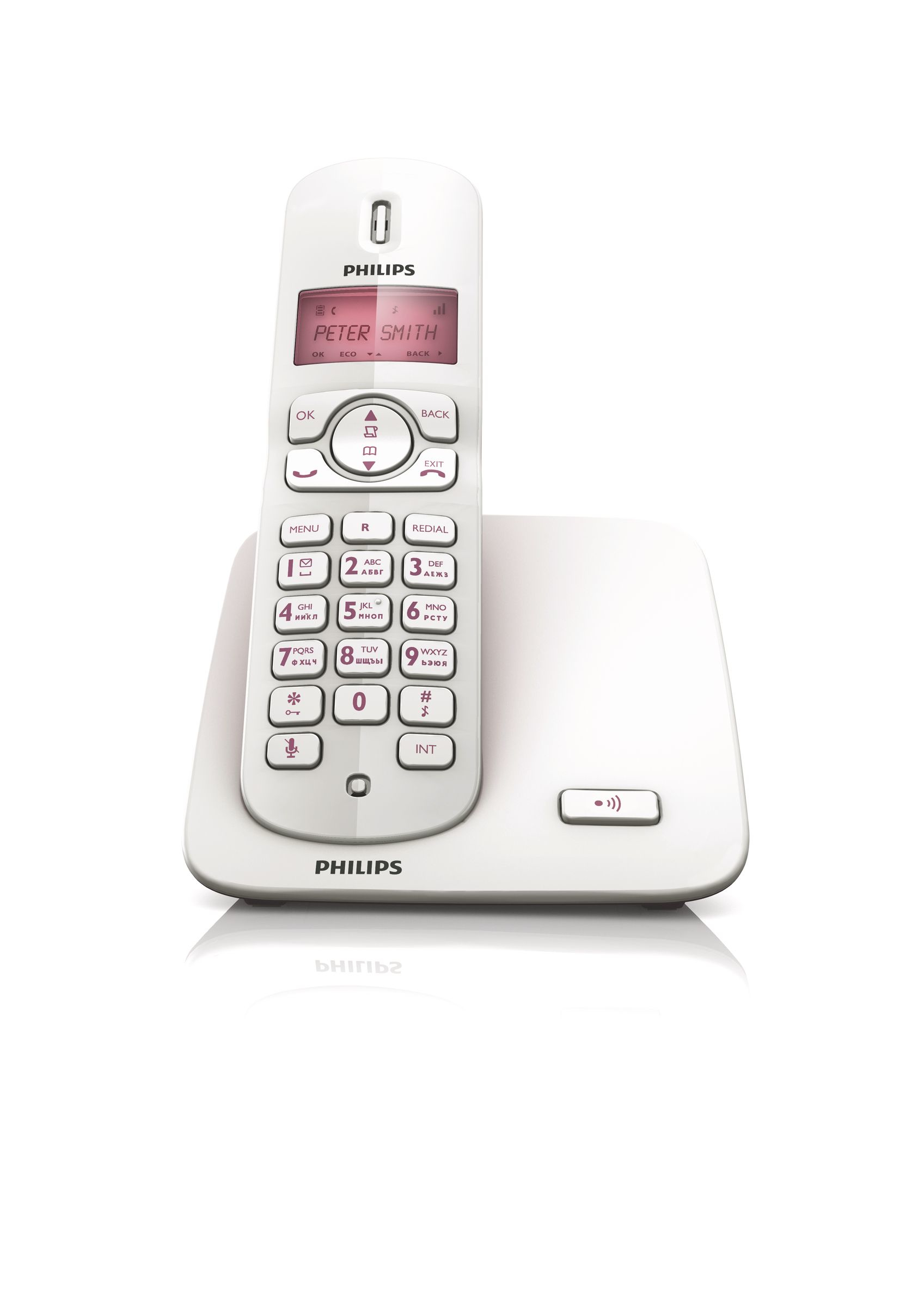 Philips Perfect sound CD1701P/51 telephone Caller ID Purple, White – image 2
