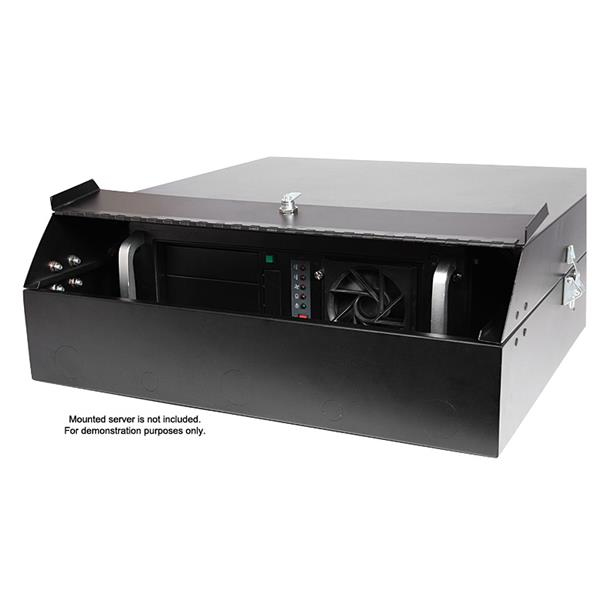StarTech.com 4U 19in Secure Horizontal Wall Mountable Server Rack - 2 Fans Included – image 7