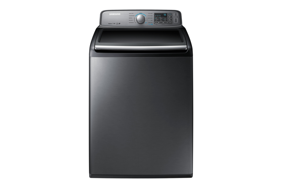 Samsung WA45H7200AP washing machine Top-load Platinum, Stainless steel