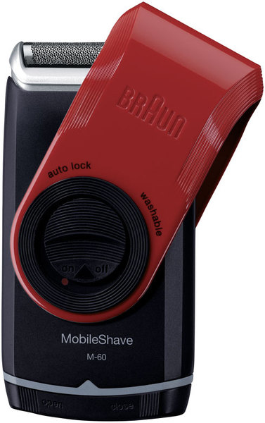 Braun M-60r Foil shaver Trimmer Black, Red – image 2