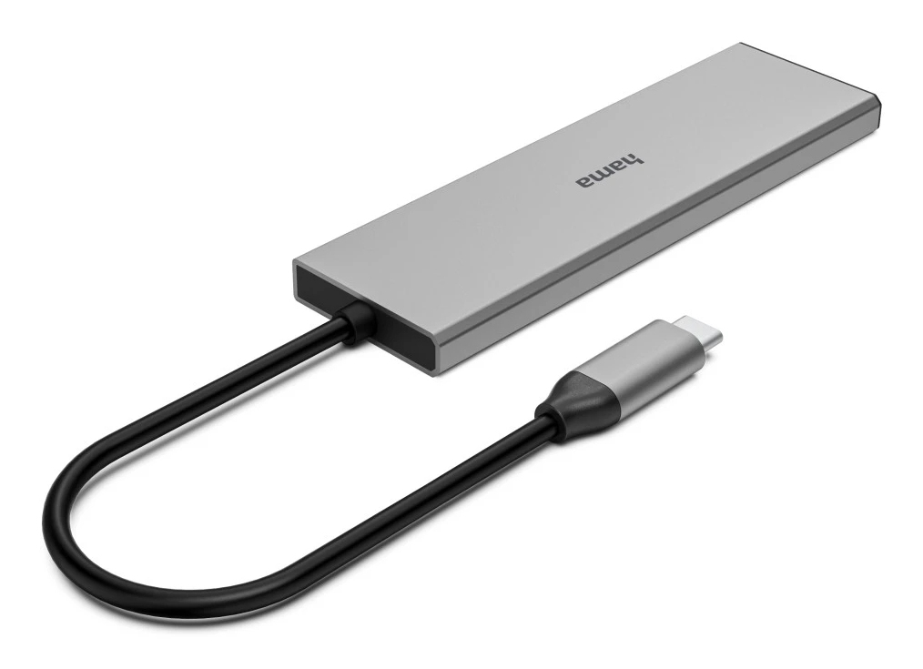 Hama USB-C hub, 4 Ports, 2x USB-A, 2x USB-C, USB 3.2 Gen2, 10 Gbit/s, PD, aluminium – image 2