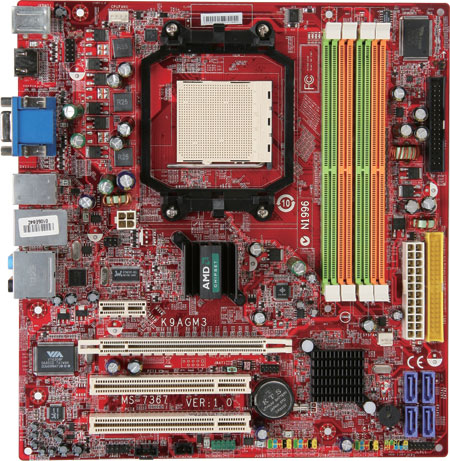 MSI K9AGM3-FD Socket AM2 micro ATX