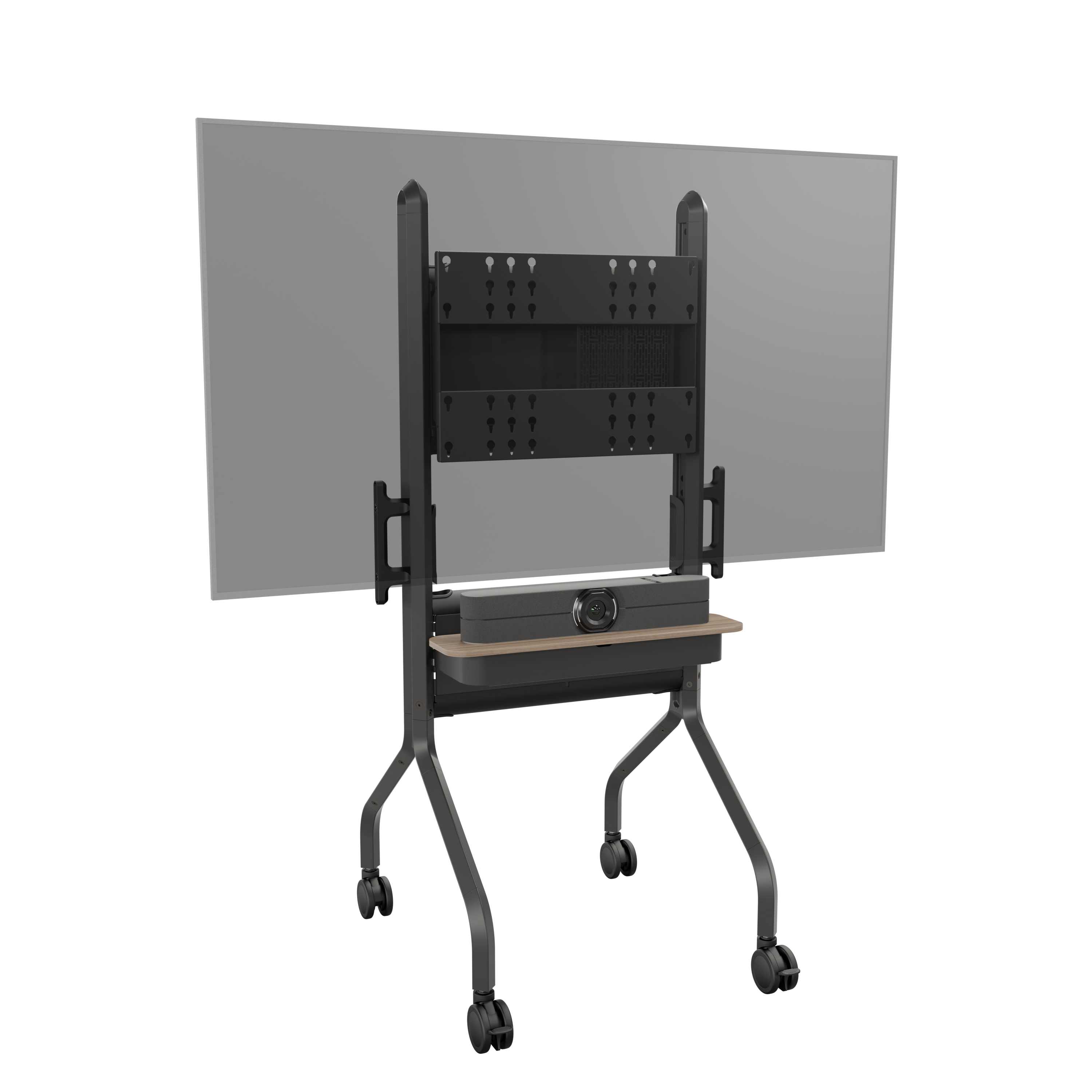 Chief Voyager LSCUB Höhenverstellbarer AV-TV-Wagen 50"-75" Schwarz