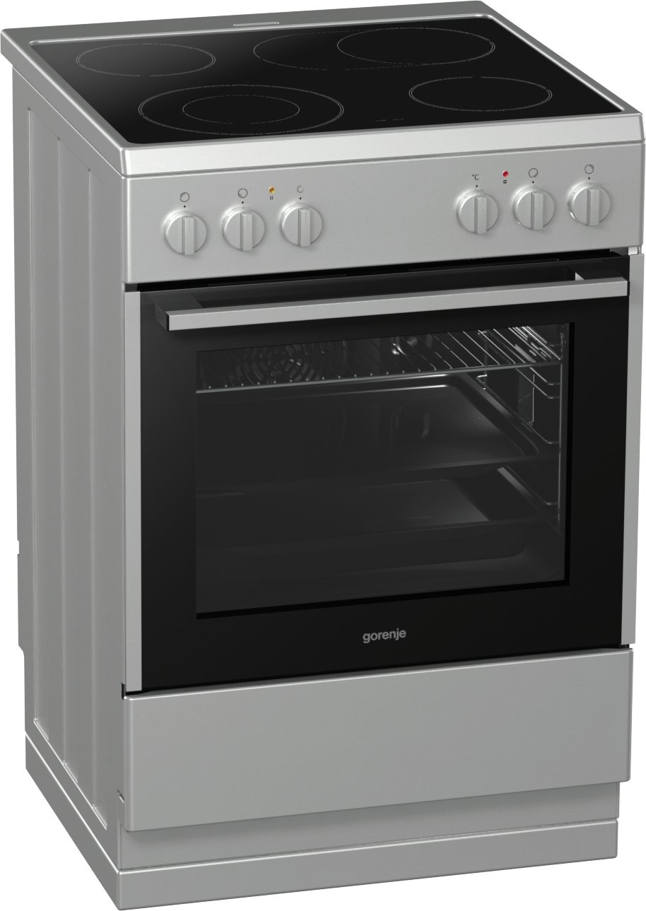 Gorenje EC617E10XKV Freestanding cooker Electric Ceramic hob Stainless steel