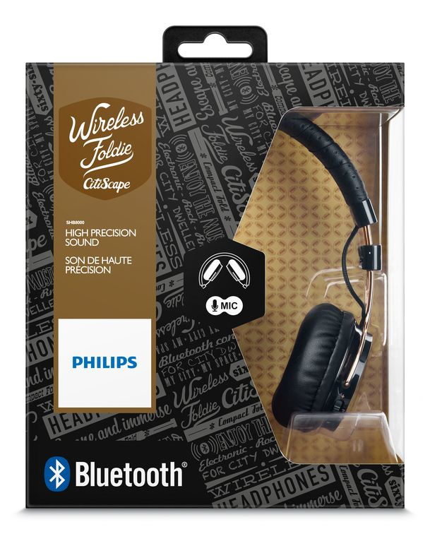 Philips SHB8000BK/28 headphones/headset Wired & Wireless Head-band Bluetooth Black – image 2