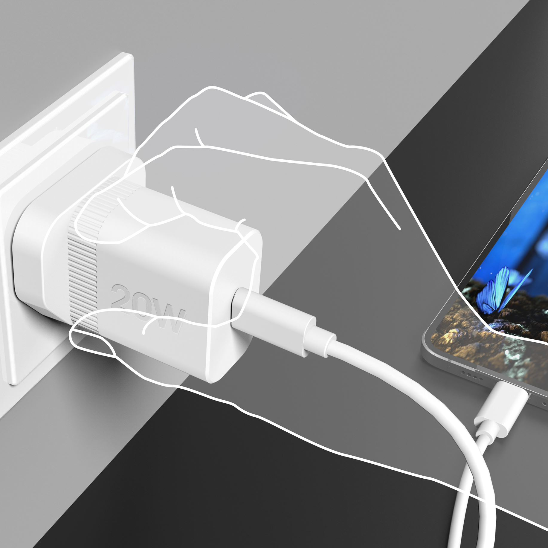 j5create JUP1420-FN 20W PD USB-C® Wall Charger – image 8