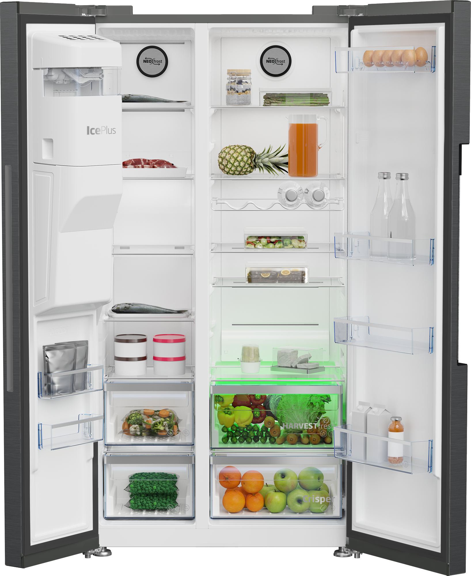 Beko ASP33B32VPZ Freestanding American Style Fridge Freeze with HarvestFresh™ – image 3