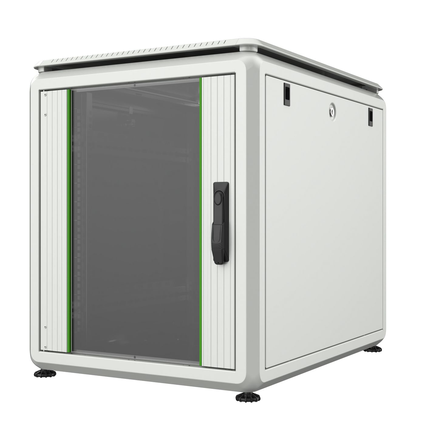 Lanview RDL12U68WH rack cabinet 12U Freestanding rack White – image 1