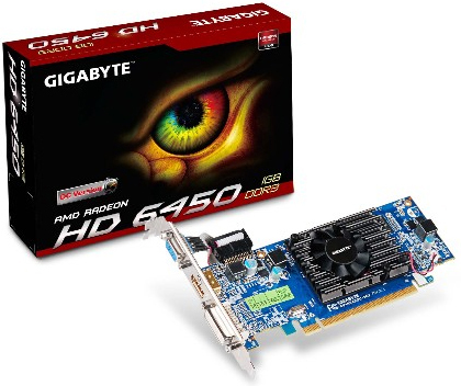 GIGABYTE GV-R645OC-1GI graphics card AMD Radeon HD6450