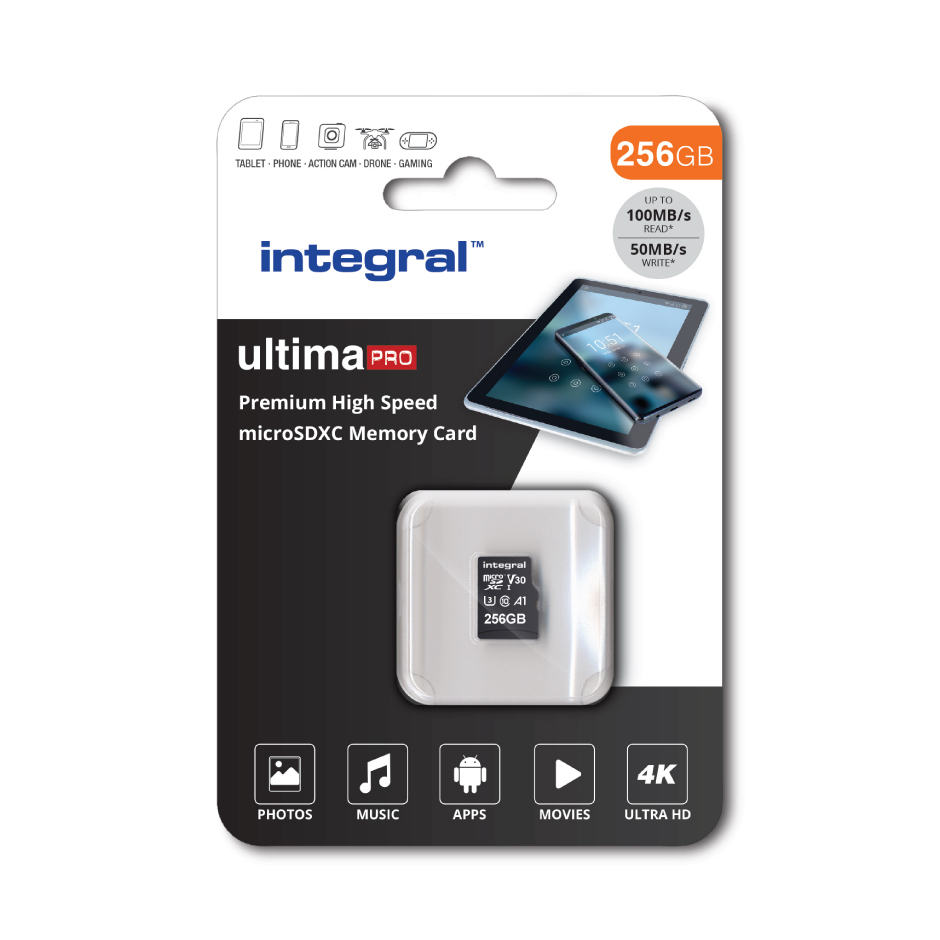 Integral UltimaPro - Carte mémoire flash (adaptateur microSDXC vers SD incl...
