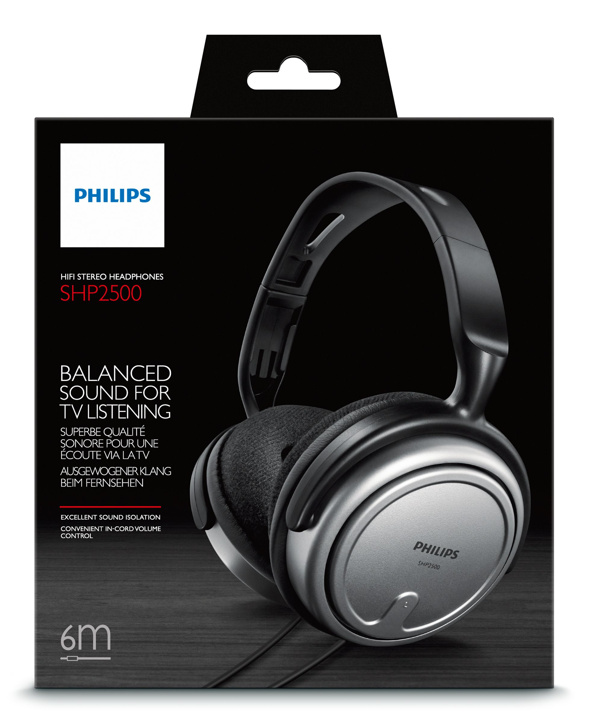 Philips Indoor Corded TV Headphone SHP2500/10 – image 2