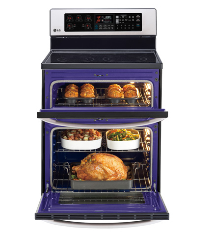 LG LDE3037ST cooker Freestanding cooker Electric Black, Stainless steel – image 3
