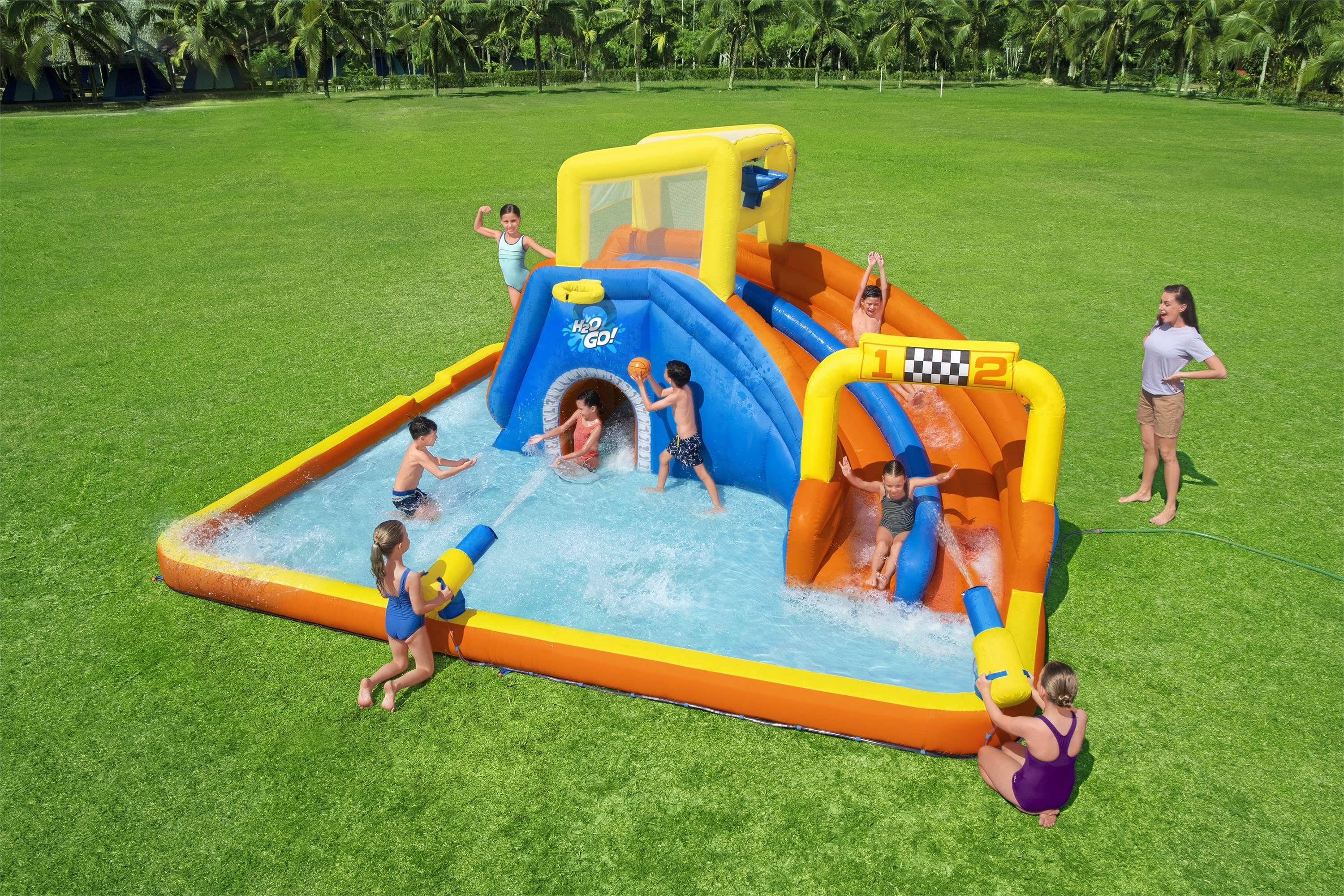 صورة مركز اللعب المائي القابل للنفخ H2OGO!® Super Speedway™ 2.65 متر