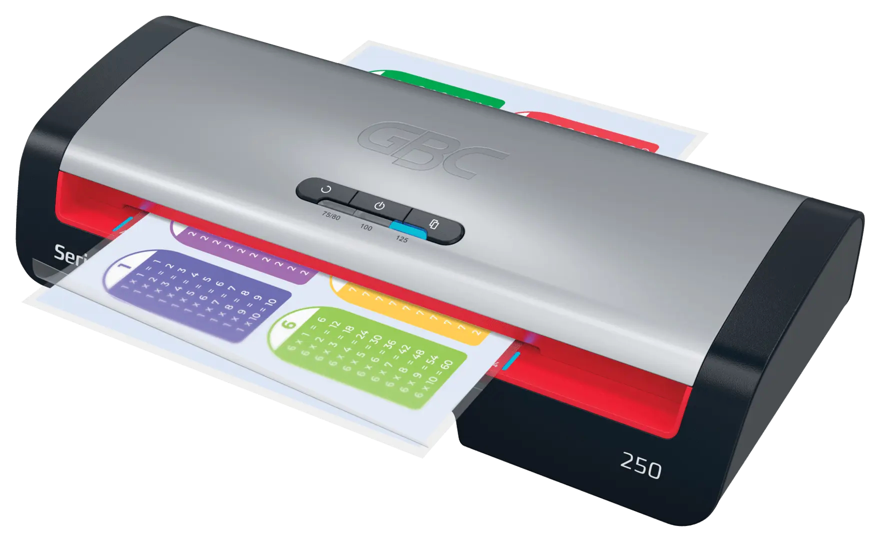 GBC 250 Sıcak Laminatör 500 mm/dk Siyah, Gri, Kırmızı