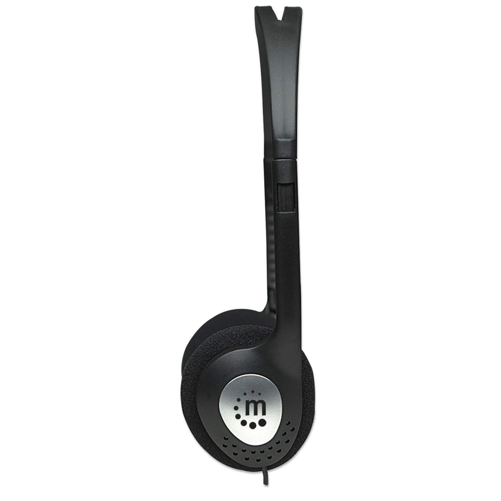Manhattan Stereo On-Ear Headphones (3.5mm), Adjustable Split Headband, Foam Earpads, Speaker – image 3