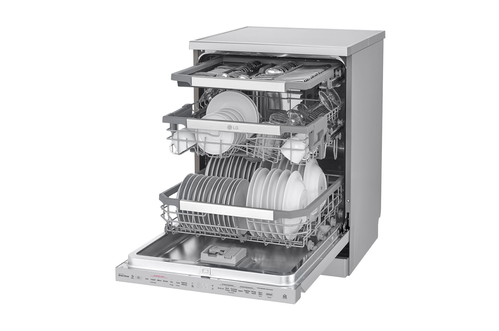 LG DF415HSS dishwasher Semi built-in 14 place settings – image 7