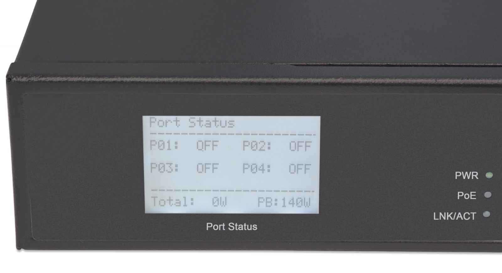 Intellinet 8-Port Gigabit Ethernet Switch with 4 Ultra PoE Ports and LCD Screen – image 4