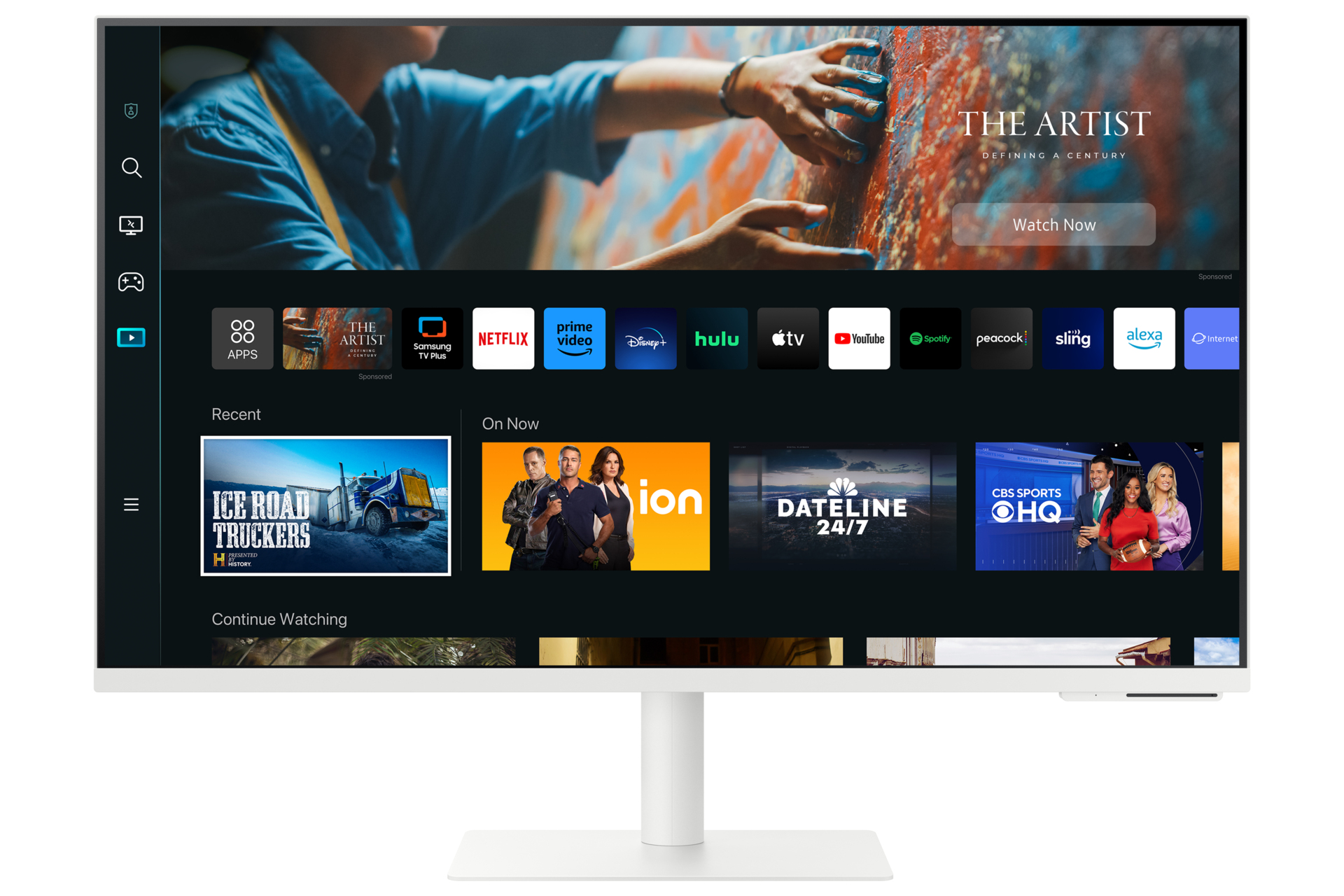 Samsung 27" M70C, USB-C, UHD White Smart Monitor with Speakers & Remote – image 8