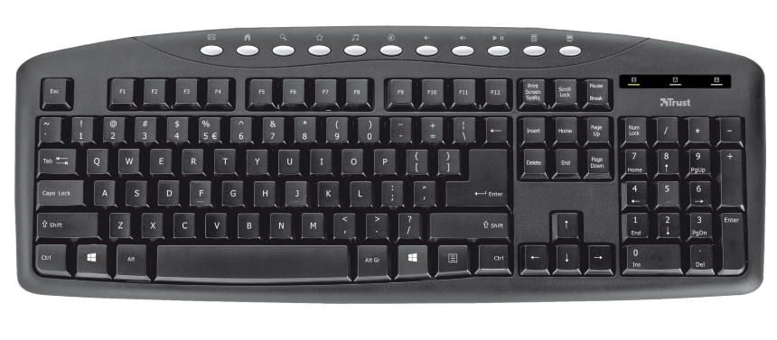 Trust 18951 keyboard USB German Black – image 4