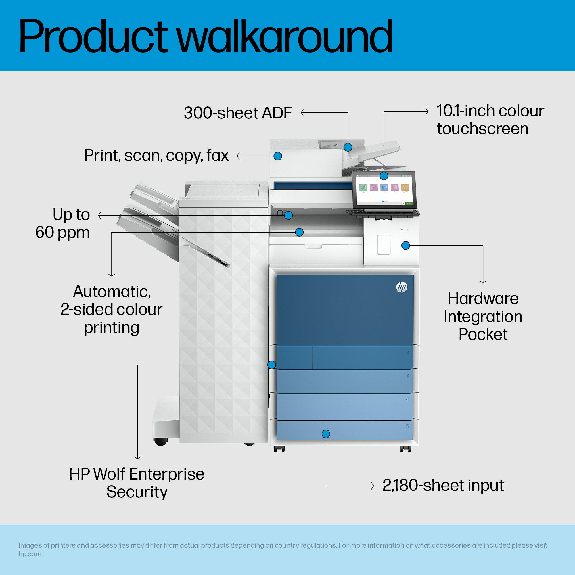 HP Clr LaserJet Ent Flw MFP8801z+ Prntr – image 8