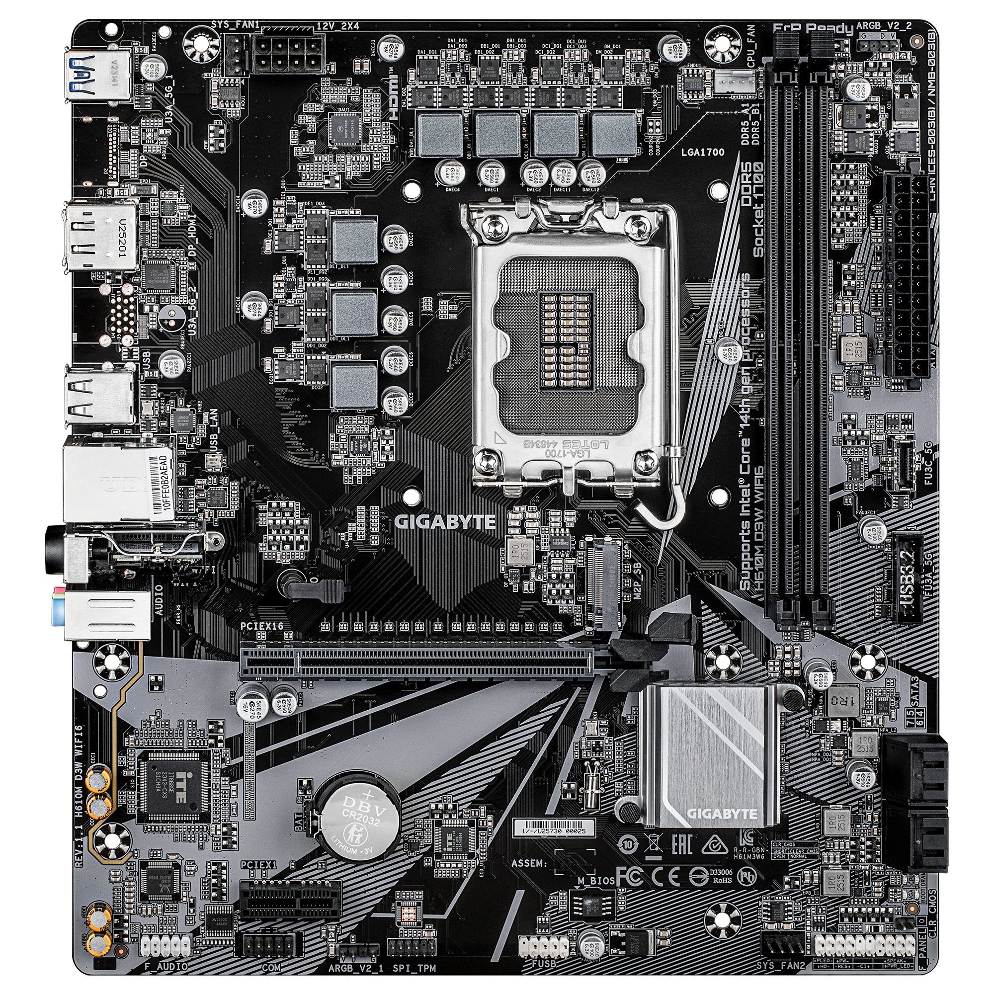 Gigabyte H610M D3W Wifi6             (H610,S1700,mATX,DDR5