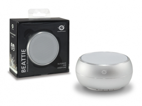 Conceptronic BEATTIE Wireless Bluetooth Speaker, silver – image 2