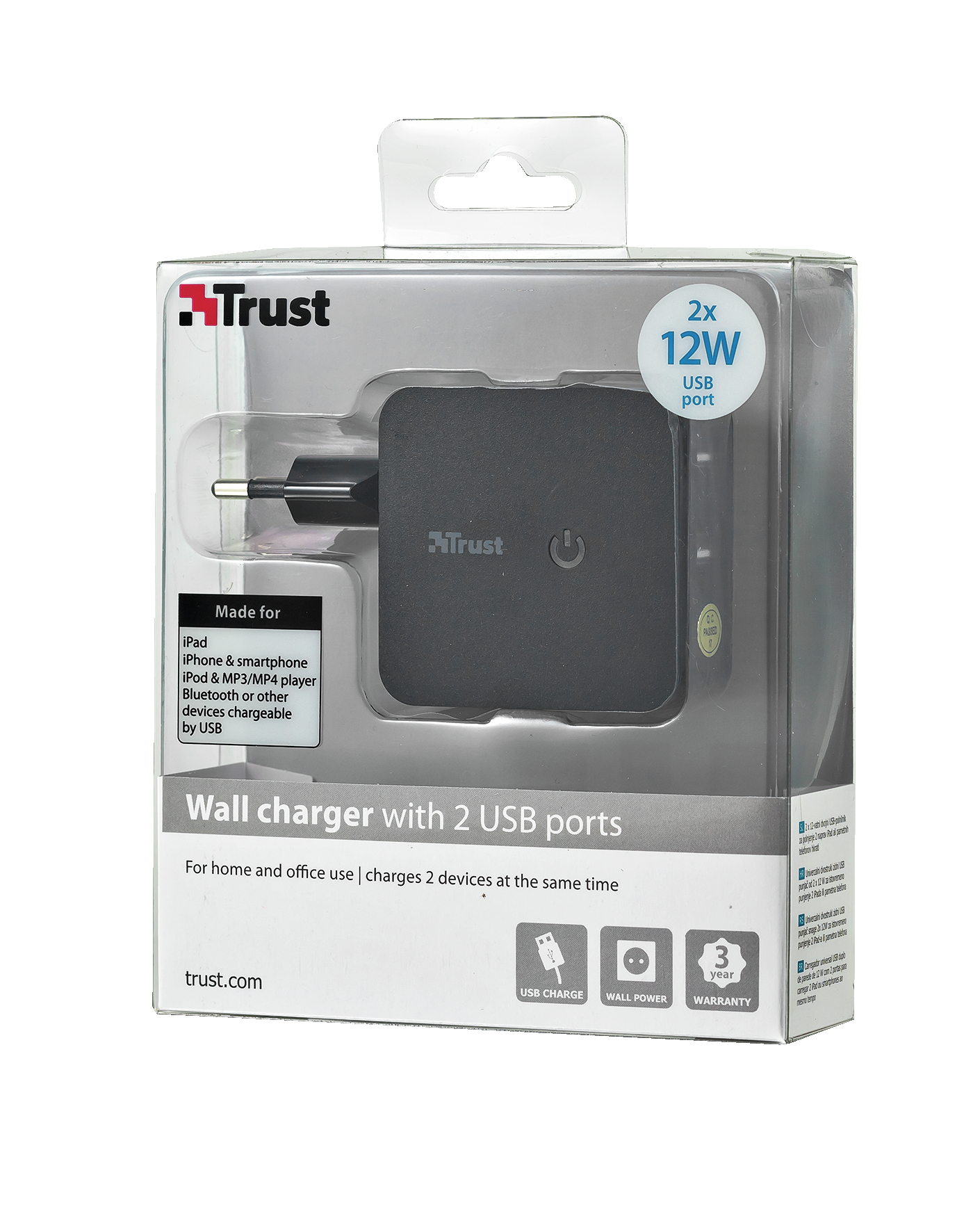 Trust Wall Charger with 2 USB ports – image 4